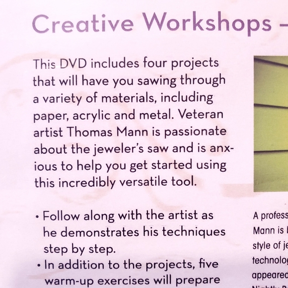 Metal Arts Jewlers Saw Projects DVD Thomas Mann - Picture 4 of 4